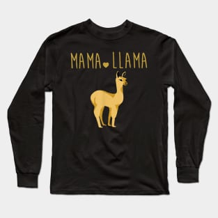 Mama Llama Funny T Shirt Gift For Mother's Day Long Sleeve T-Shirt